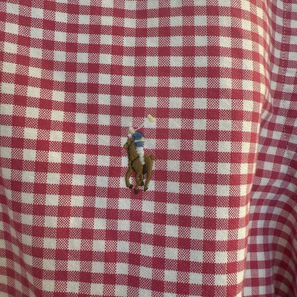 Ralph Lauren Sz MED 2 Button Down Long Sleeve Shirts 1 Pink 1 Purple Pristine - Picture 3 of 13